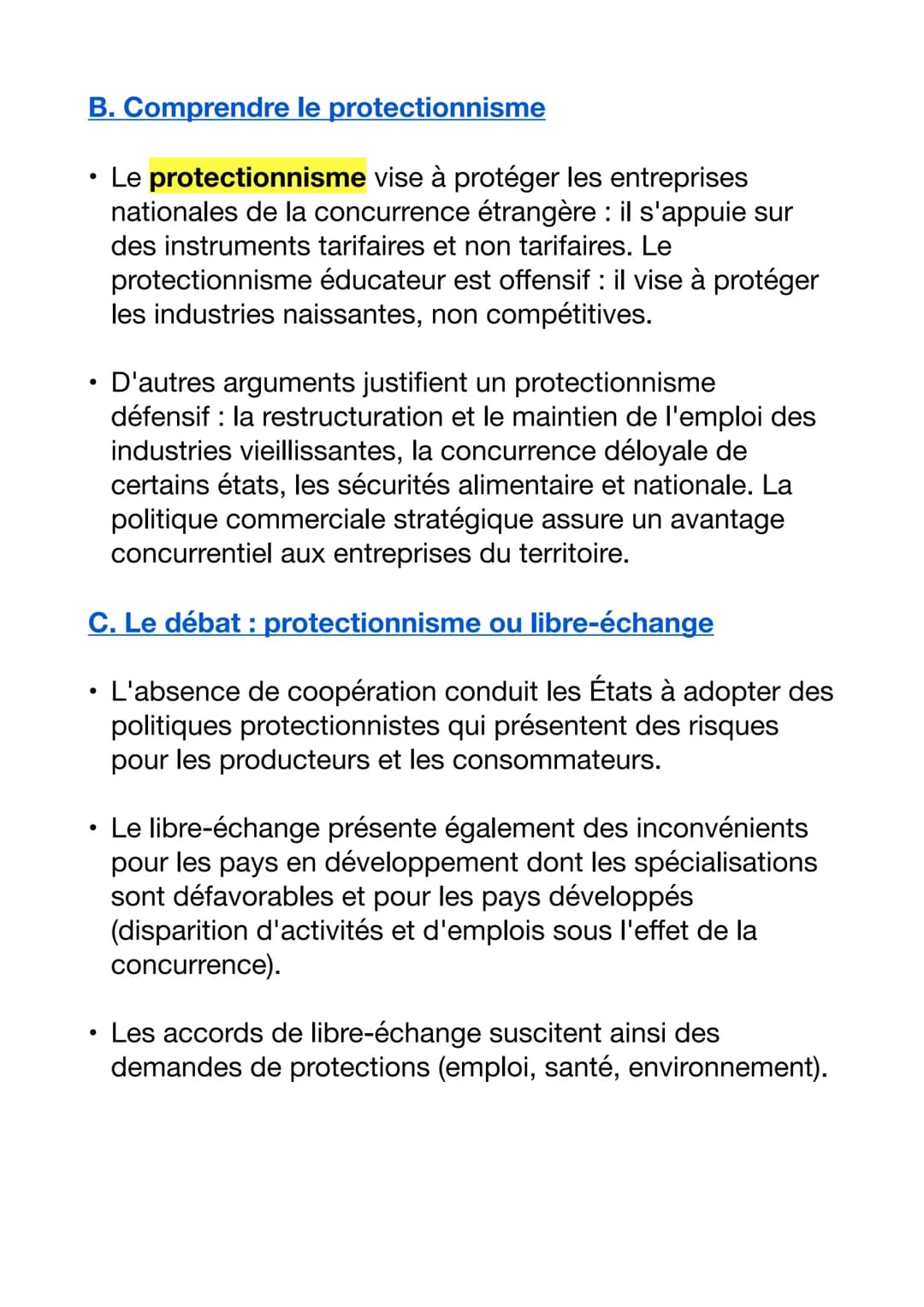 QUELS SONT LES FONDEMENTS DU
COMMERCE INTERNATIONAL ET DE
L'INTERNATIONALISATION DE LA PRODUCTION ?
1. Quels sont les déterminants des échan