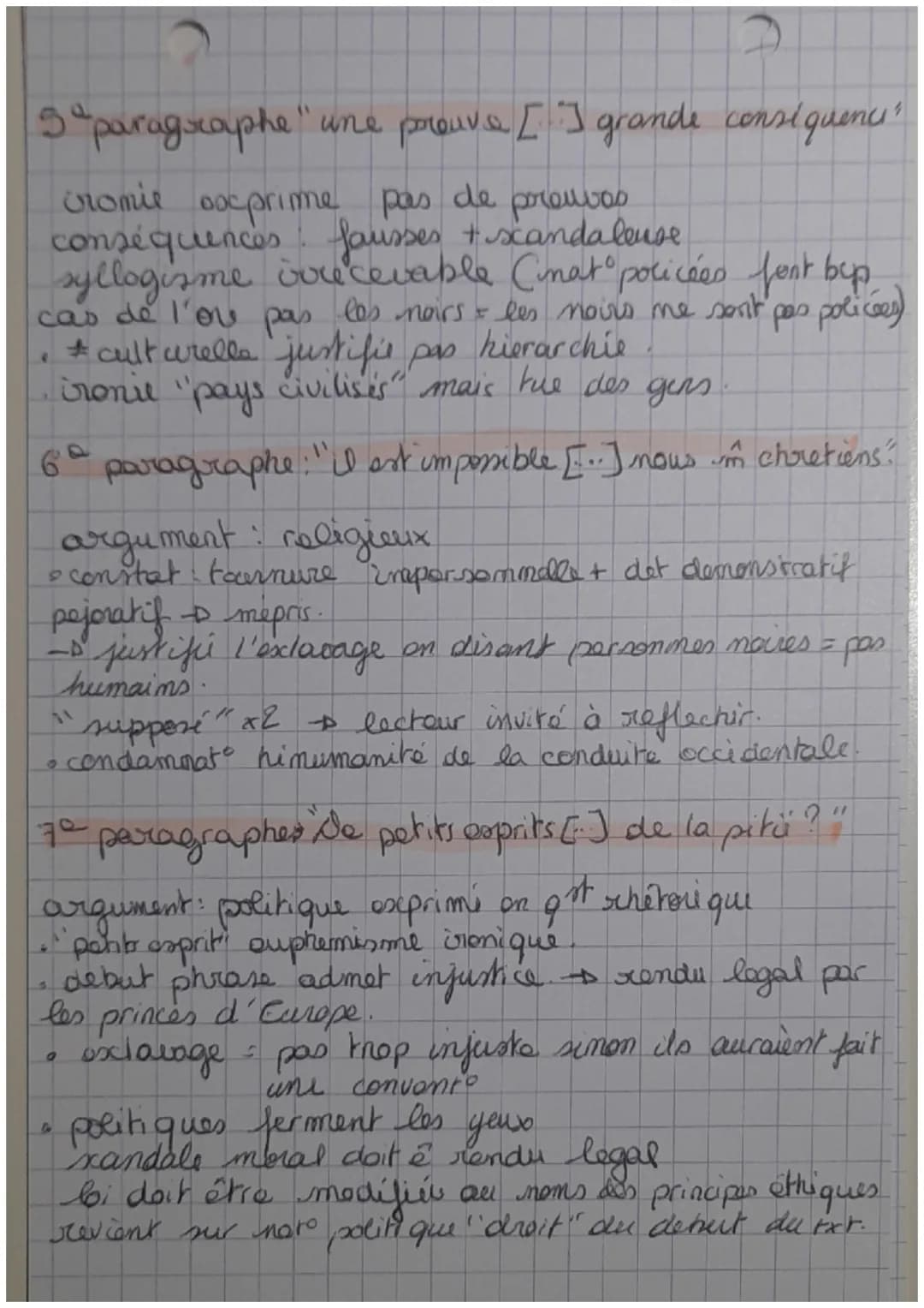 j
Montesquieu
Intro + Montosquieu est un philosophe des
Lumières qui dononce l'esclavage. Dans
l'esprit des lois Montosques analyse d'un poi