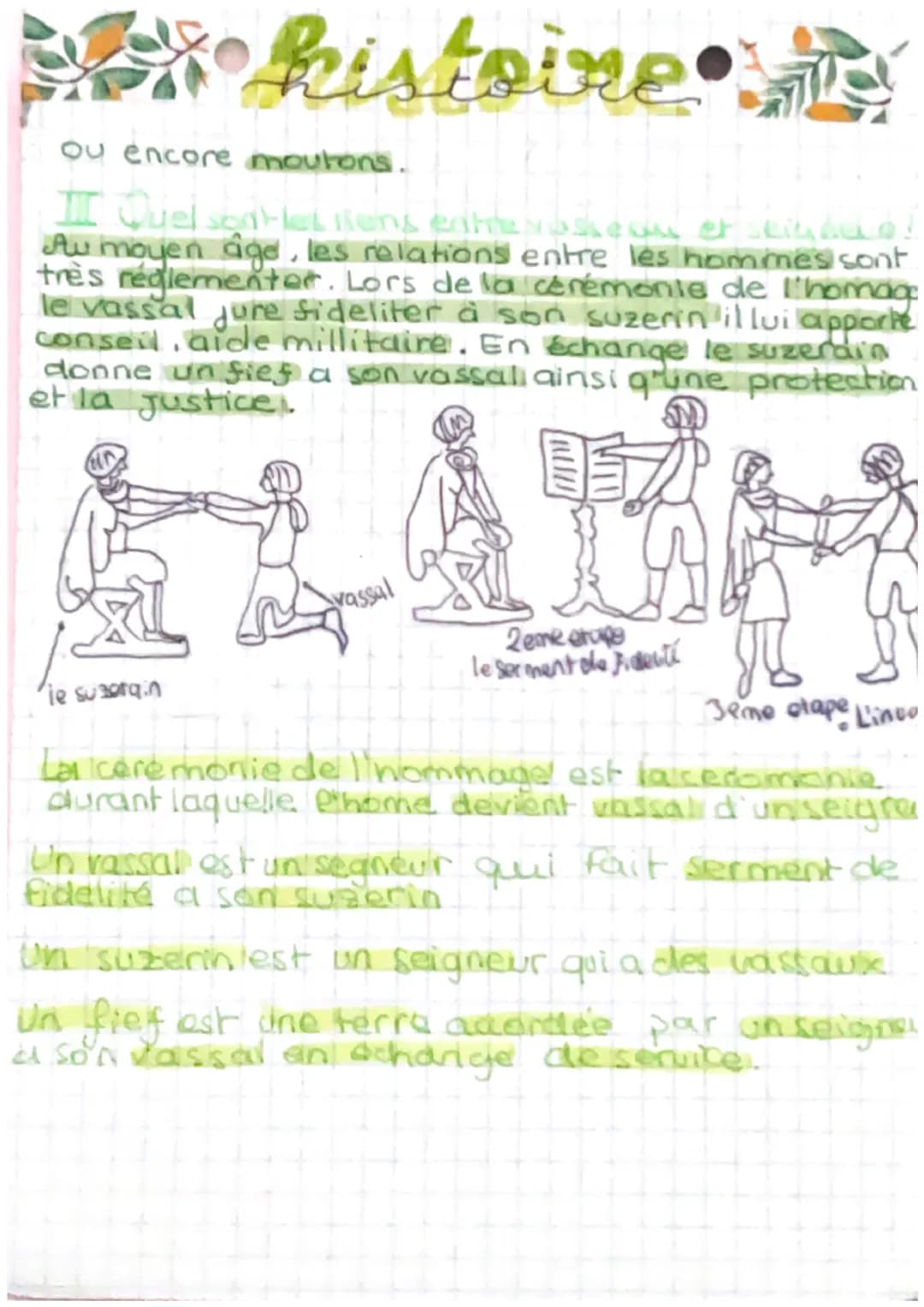 kistoire
L'occident chretien au
Age
I trece qu'une signeris
Au moyen age les hommes vivent au sein d'une
Seigneurie, dirigée par un seigneur