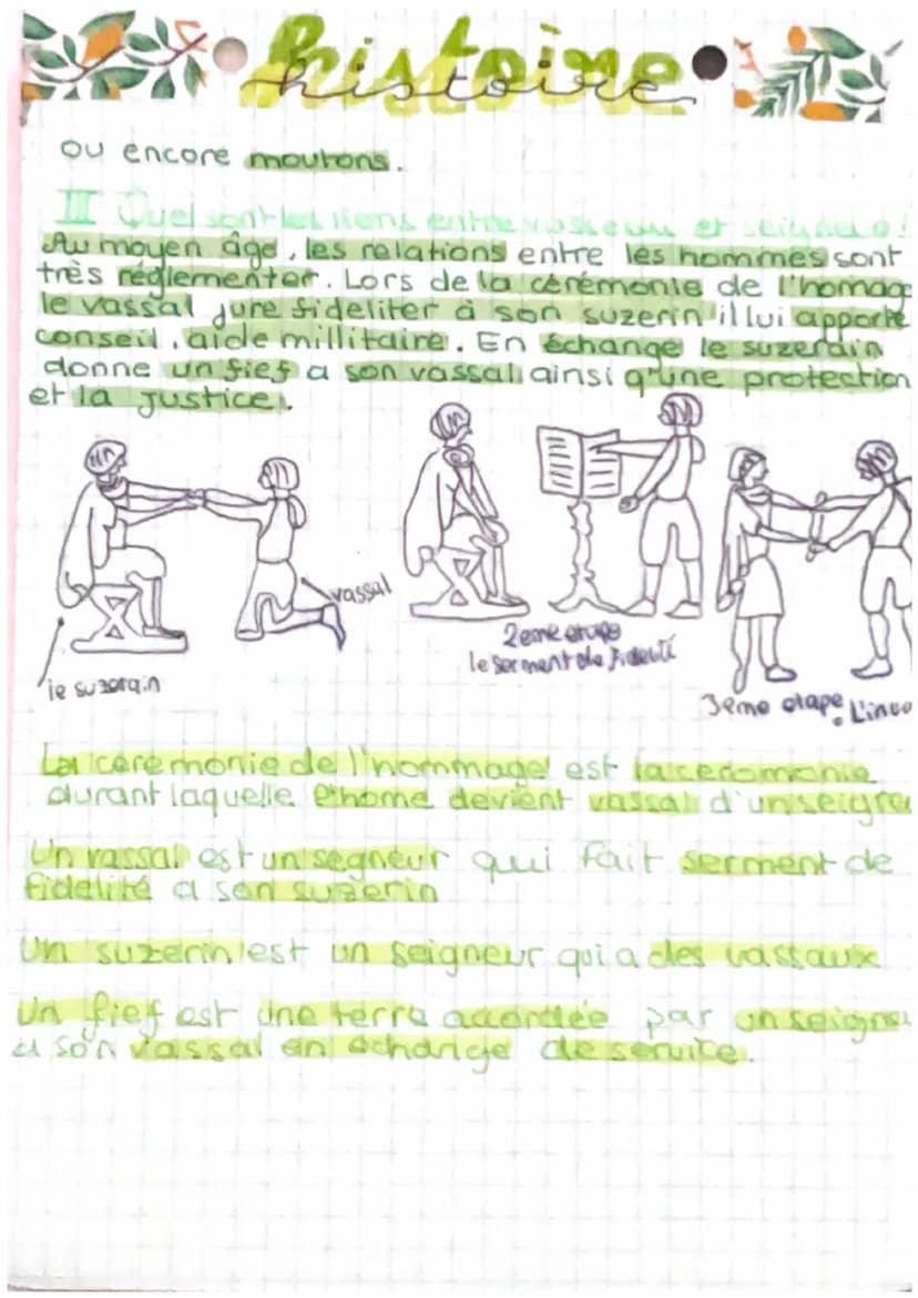 kistoire
L'occident chretien au
Age
I trece qu'une signeris
Au moyen age les hommes vivent au sein d'une
Seigneurie, dirigée par un seigneur