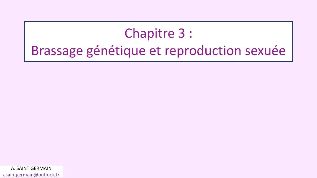 Tout sur le Brassage Génétique : Cours et Exercices Corrigés PDF