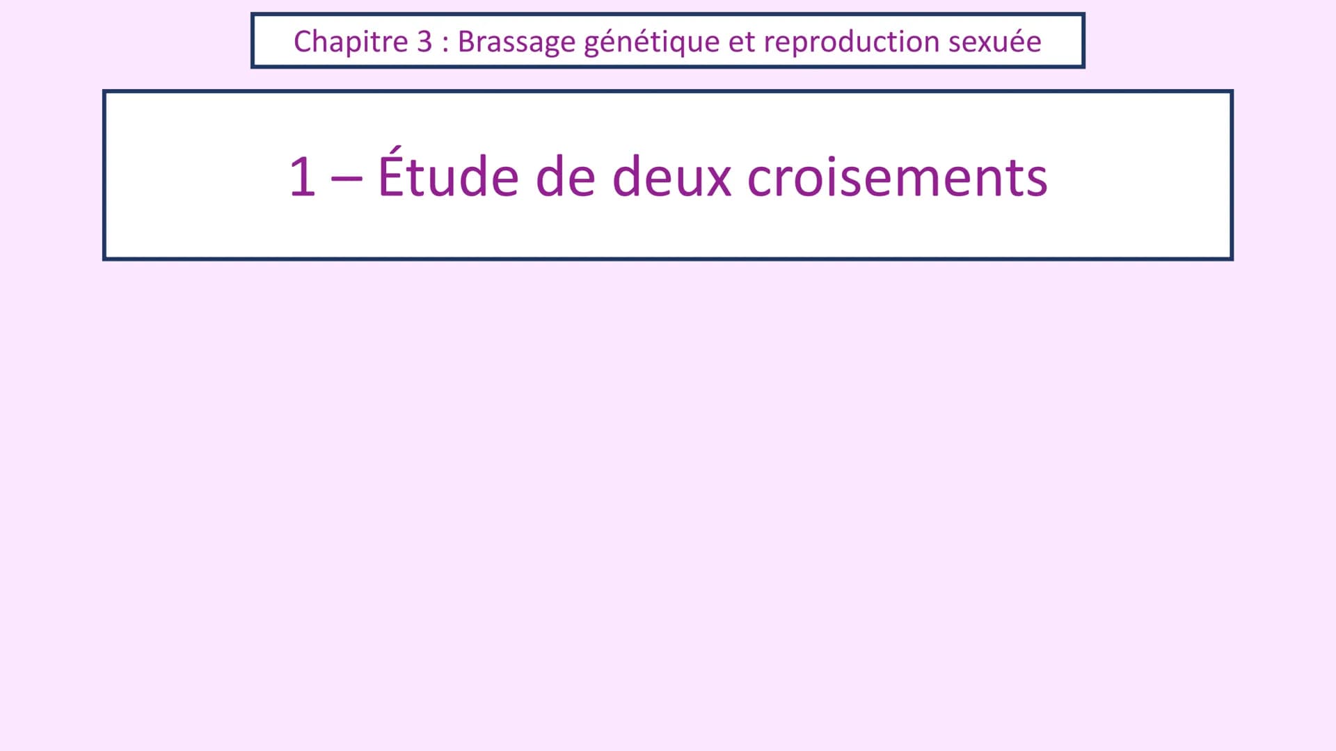 Chapitre 3 :
Brassage génétique et reproduction sexuée
A. SAINT GERMAIN
asaintgermain@outlook.fr Chapitre 3 : Brassage génétique et reproduc