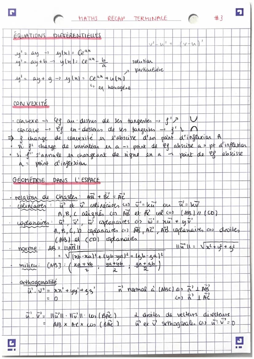 MATHS RECAP TERMINALE
#1
RAPPELS
2nd
degré
A = b²-4ac
A co - pas de sol
D=0
Axe
1
r =
-b
29
71=-6-10
racines
Vaxb
Va
b
=
(√a)² = a
5/57/57
√