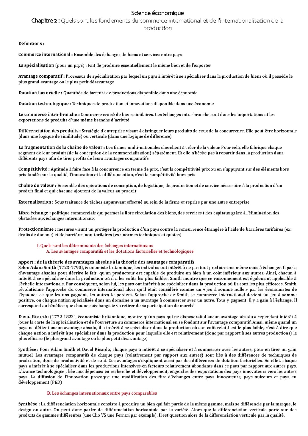 Les Secrets du Commerce International: Résumé Facile et Fun pour les Jeunes