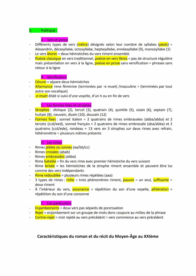 Plans classiques de dernier recours
I.
II.
III.
TOUT SAVOIR POUR LE COMMENTAIRE
1. La forme de l'extrait (structure, genre, esthétique)
2. L