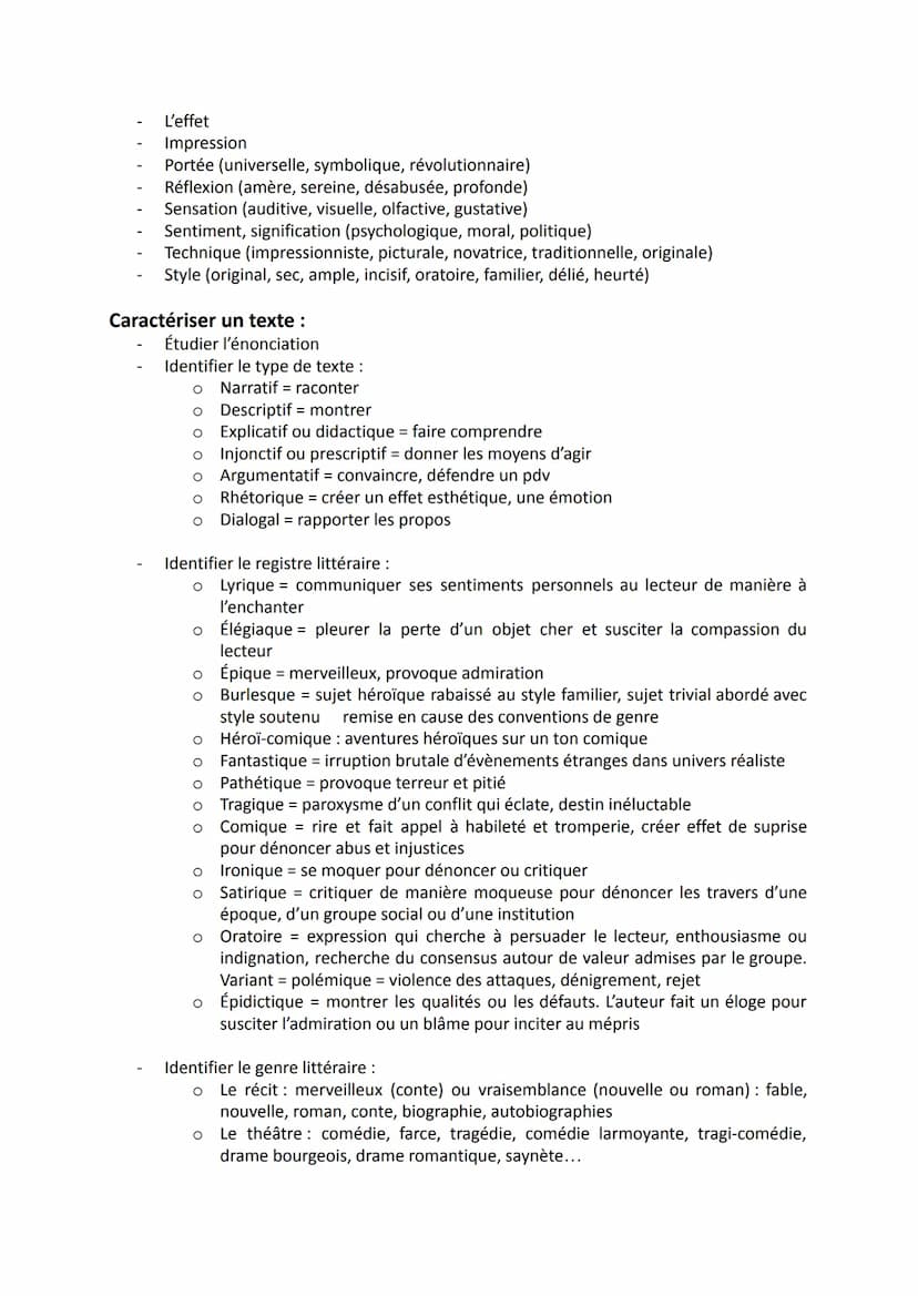 Plans classiques de dernier recours
I.
II.
III.
TOUT SAVOIR POUR LE COMMENTAIRE
1. La forme de l'extrait (structure, genre, esthétique)
2. L
