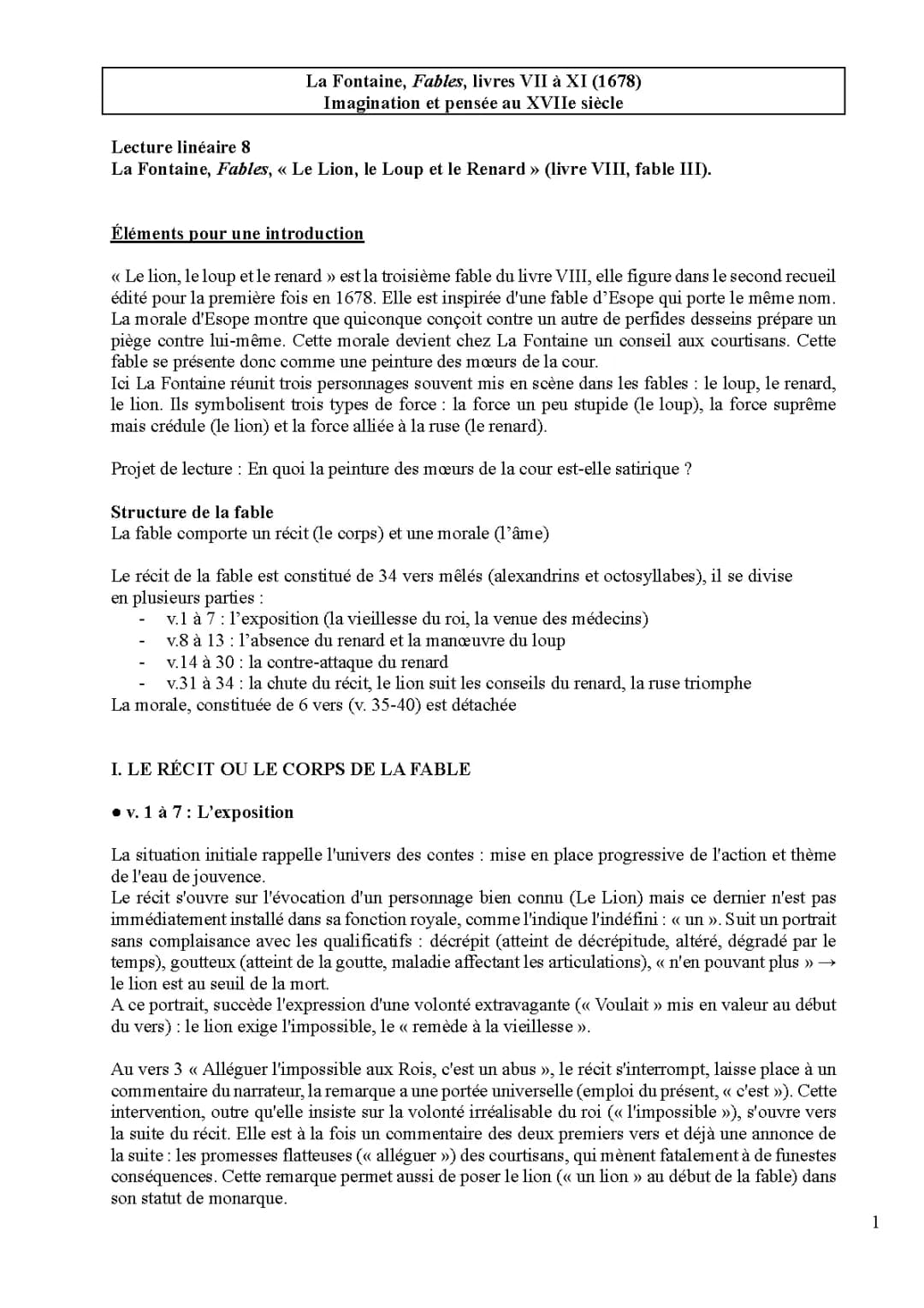 Découvre Le Lion, le Loup et le Renard : Résumé et Analyse de la Fable de La Fontaine