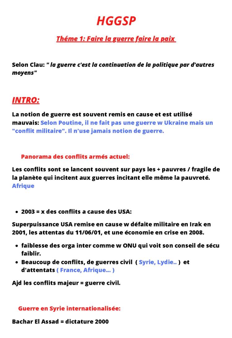 Know hggsp faire la guerre faire la paix  thumbnail