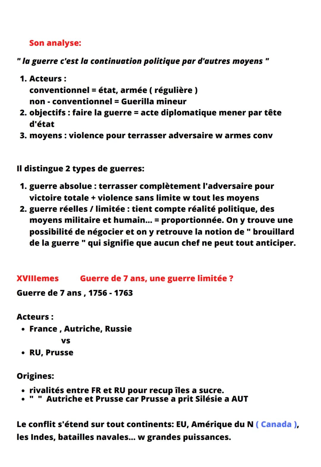 HGGSP
Théme 1: Faire la guerre faire la paix
Selon Clau: "la guerre c'est la continuation de la politique par d'autres
moyens"
INTRO:
La not