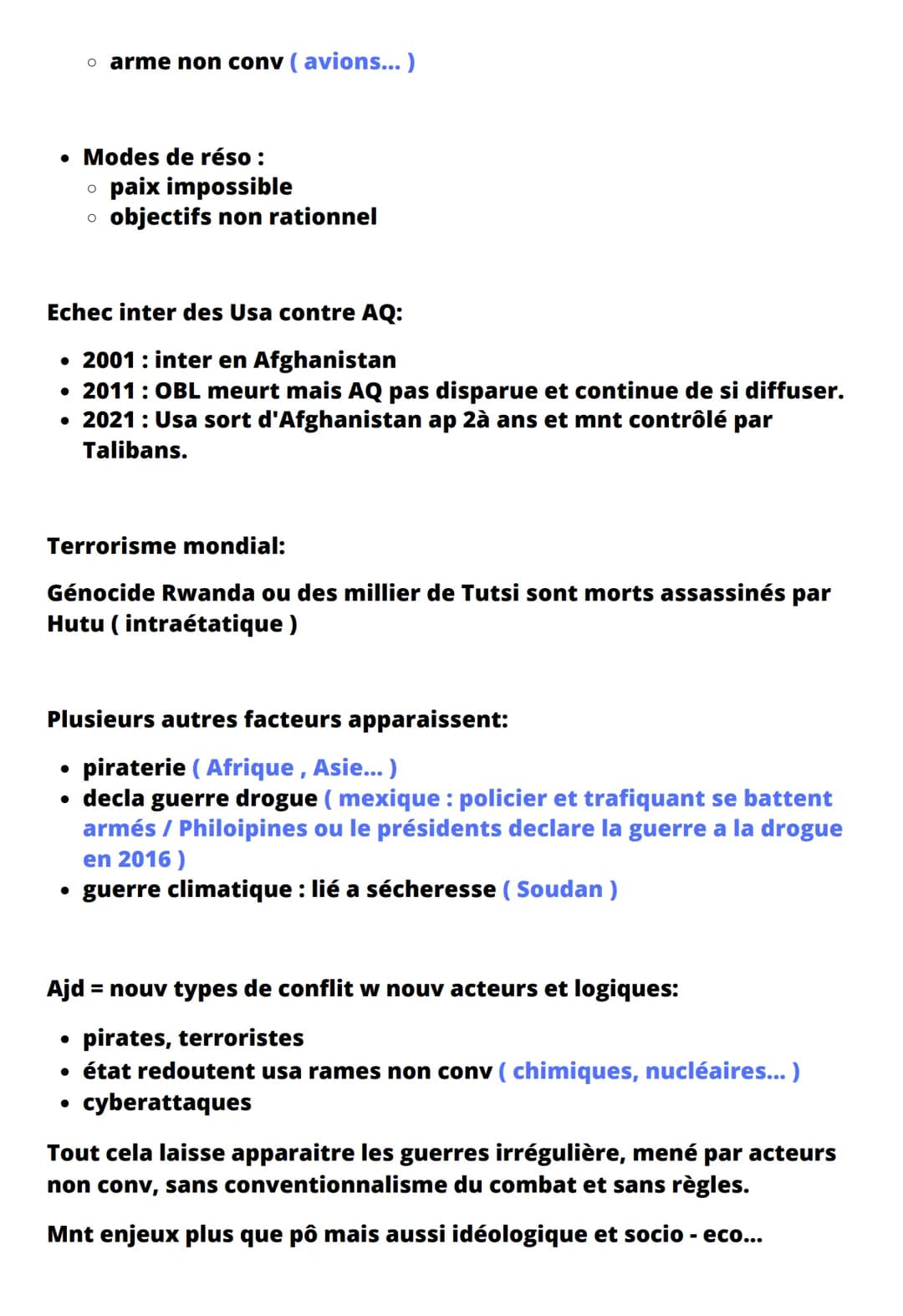 HGGSP
Théme 1: Faire la guerre faire la paix
Selon Clau: "la guerre c'est la continuation de la politique par d'autres
moyens"
INTRO:
La not