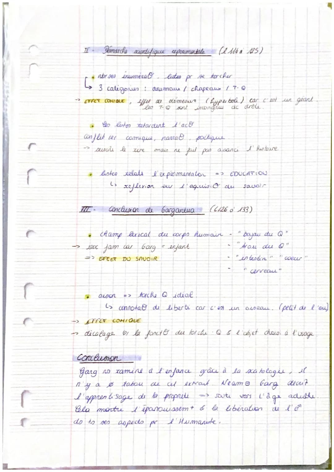 Torche
Chap 13 p /33-35
texte 13
I
INTRODUCTION
Gargantua est un coman paru en 15.34.
des idees humanister en vigueur au
François Rabelous
c