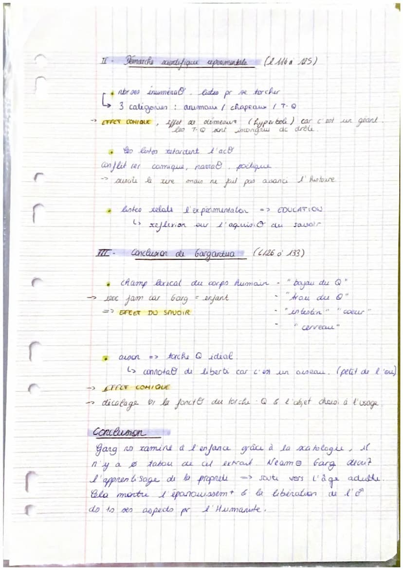 Torche
Chap 13 p /33-35
texte 13
I
INTRODUCTION
Gargantua est un coman paru en 15.34.
des idees humanister en vigueur au
François Rabelous
c