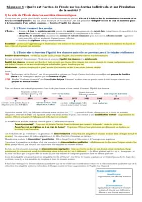 Know Quelle est l’action de l’école sur les destins individuels et sur l’évolution de la société ? SES thumbnail