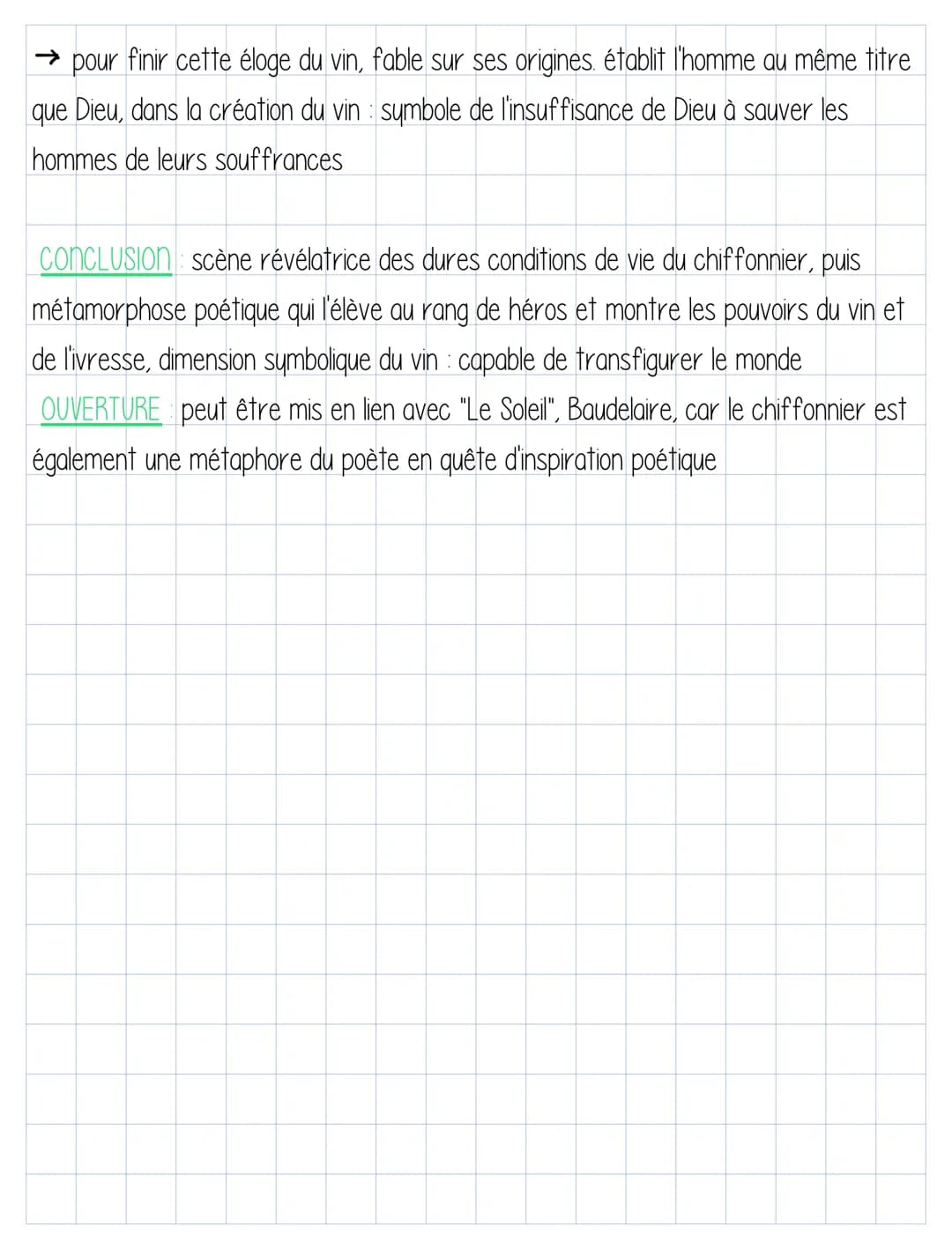 Oral de fac
. poème · Le vin des chiffonniers.
Introduction
→ AUTEUR : Charles Baudelaire, précurseur de la modernité poétique
→ OEUVRE Les 