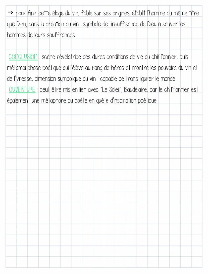Oral de fac
. poème · Le vin des chiffonniers.
Introduction
→ AUTEUR : Charles Baudelaire, précurseur de la modernité poétique
→ OEUVRE Les 