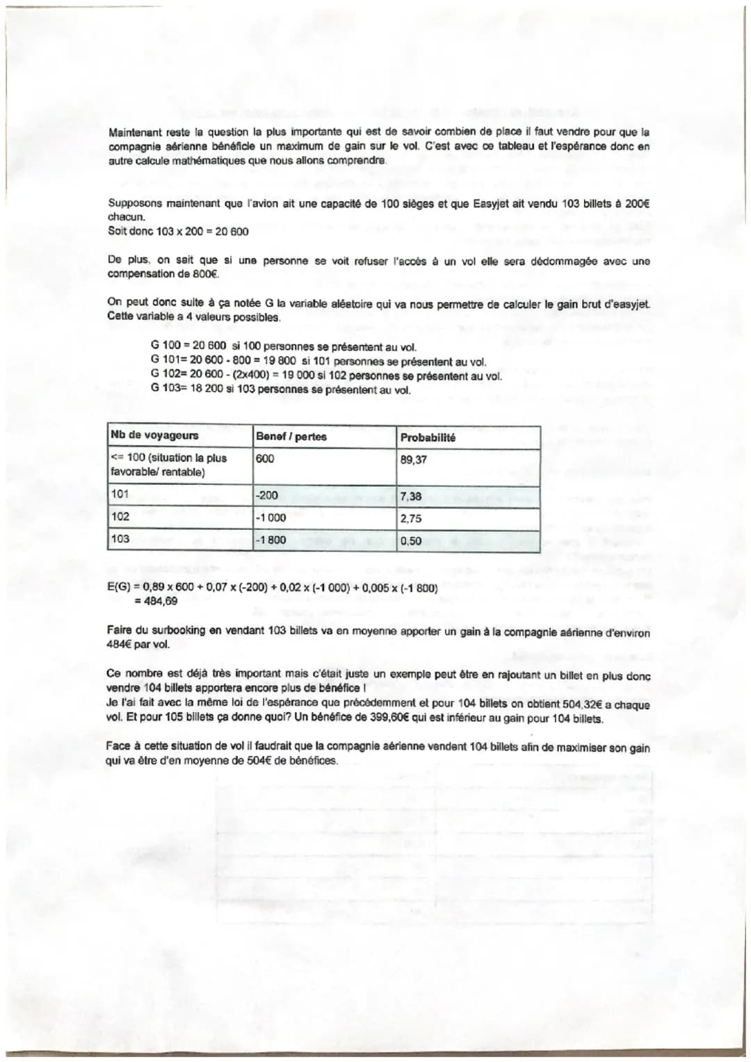 Bonjour, je m'appelle-
je suis en classe de terminale générale avec comme spécialité
mathématiques et ses. Aujourd'hui l'oral que je vais vo
