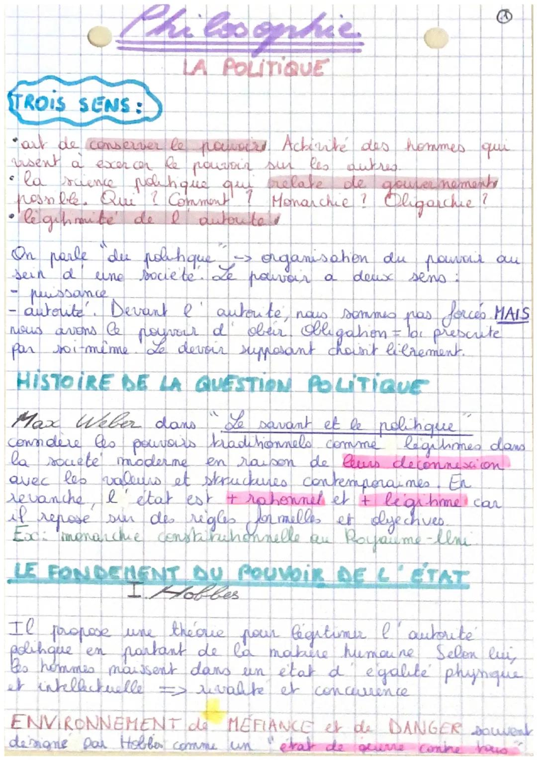 Chilosophie

LA POLITIQUE

TROIS SENS:

•art de conserver le pavoirs Activité des hommes qui
visent a exercer le pouvoir sur les autres.
• l