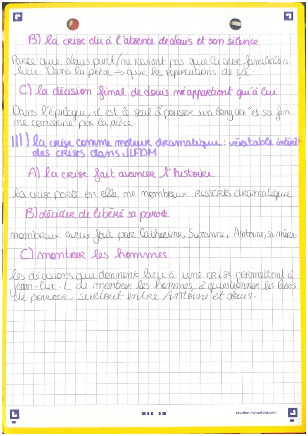 Français
OE3
mº1
FICHE DISSERTATION JUSTE LA FIN DU MONDE
THEME: CRISE PERSONNELLE / FAMILIALE
introduction."
auteur: Jean-duc dagarce
date 