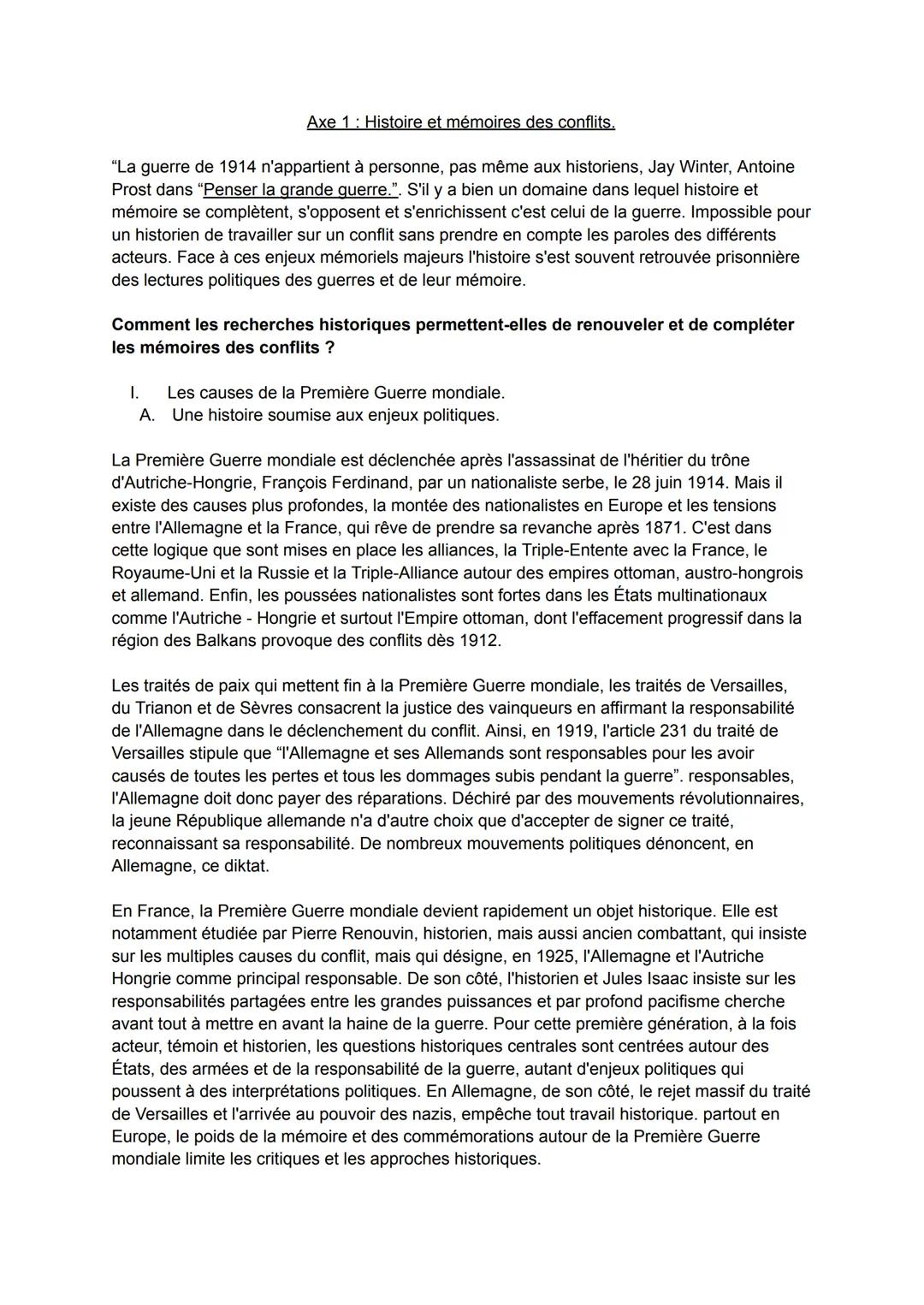 # Histoire et mémoires.

Par leurs fréquences, leurs intensités et leur violence, le 20e siècle peut être considéré
comme le siècle des guer