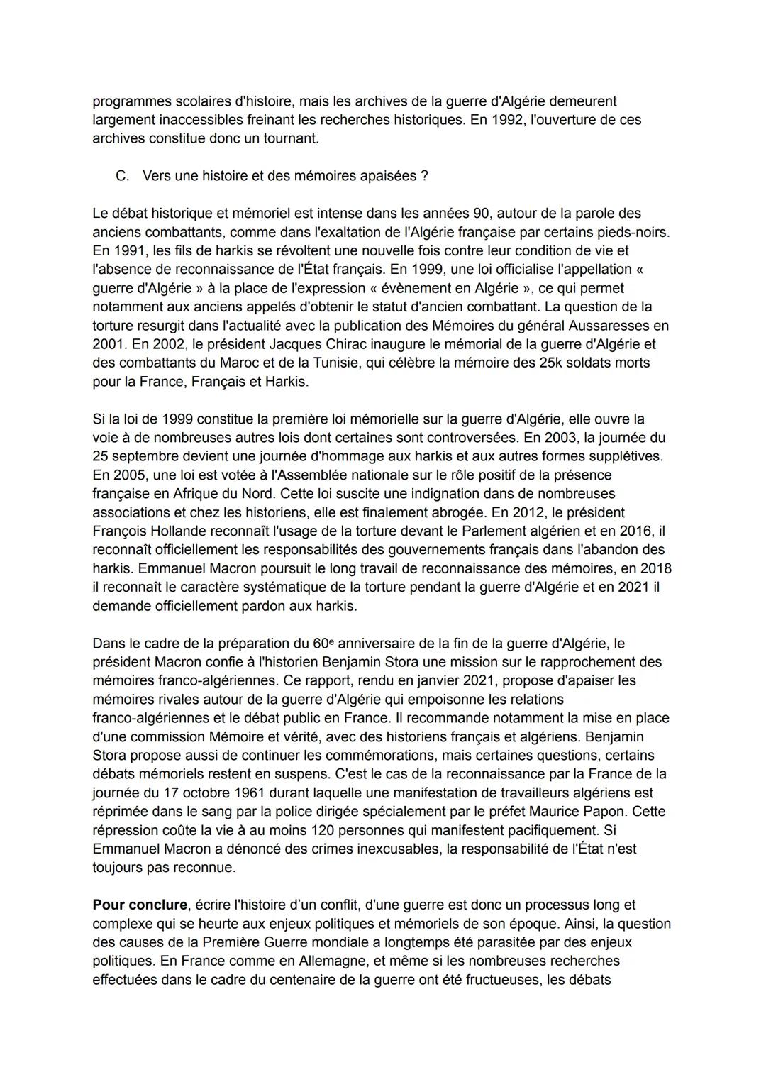 # Histoire et mémoires.

Par leurs fréquences, leurs intensités et leur violence, le 20e siècle peut être considéré
comme le siècle des guer