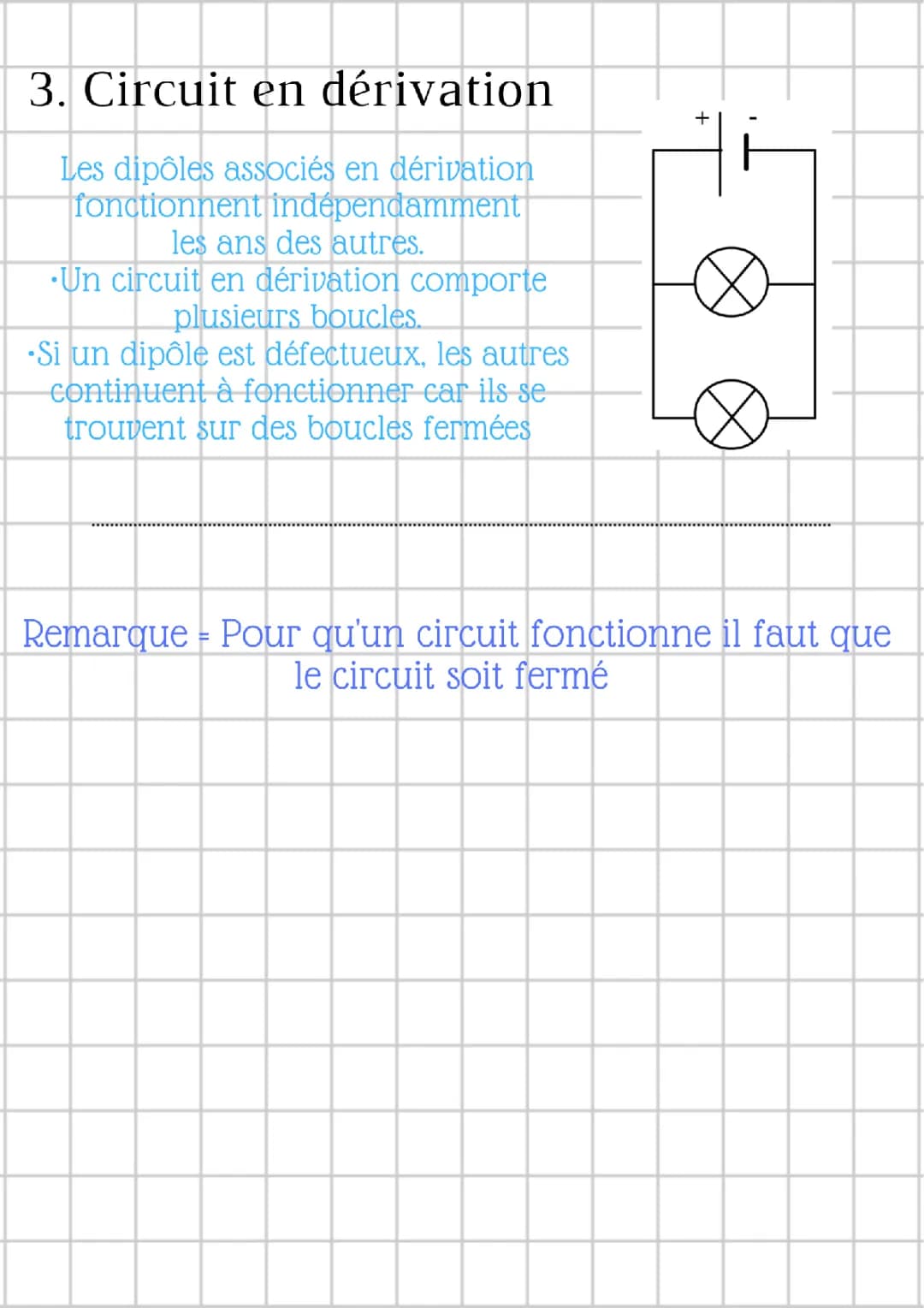Schémas et Exercices Corrigés : Circuits en Série et en Dérivation