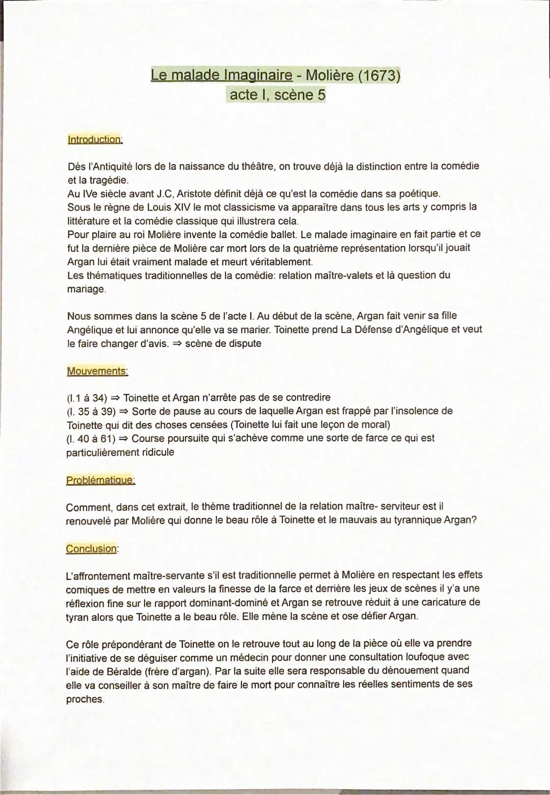 Introduction:
Dès l'Antiquité lors de la naissance du théâtre, on trouve déjà la distinction entre la comédie
et la tragédie.
Au IVe siècle 