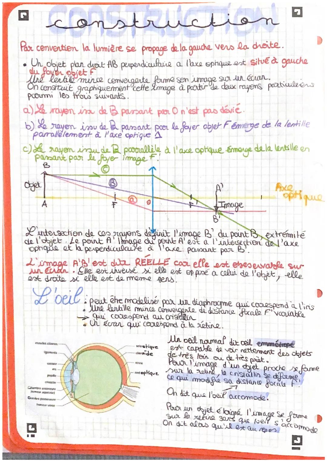 نقصان سقط مقد
Definition
• Une lentille mince divergente a les bords plus épais que le centre. A travers
divergente le texte est vu plus pet