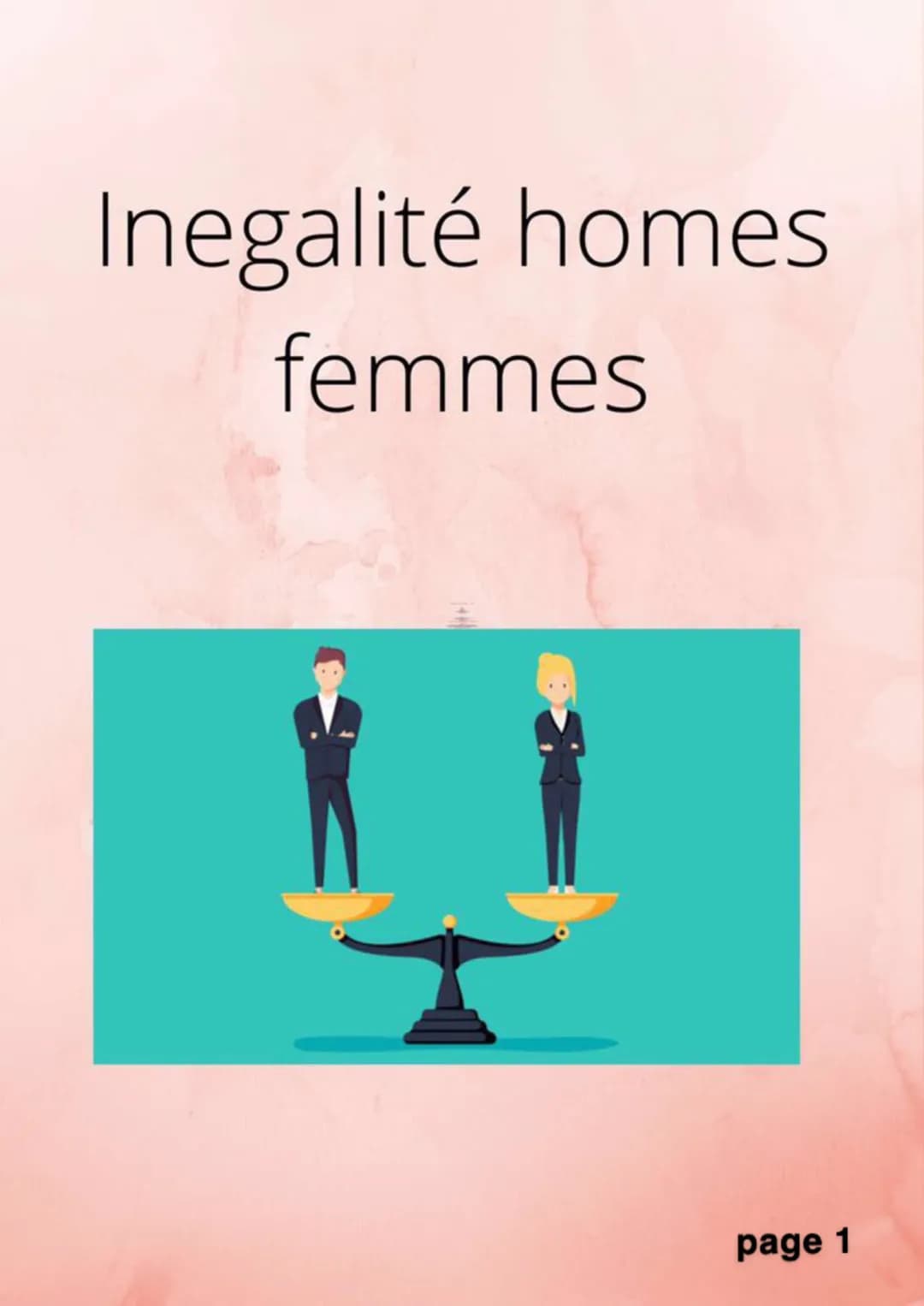inégalité salariale homme femme 