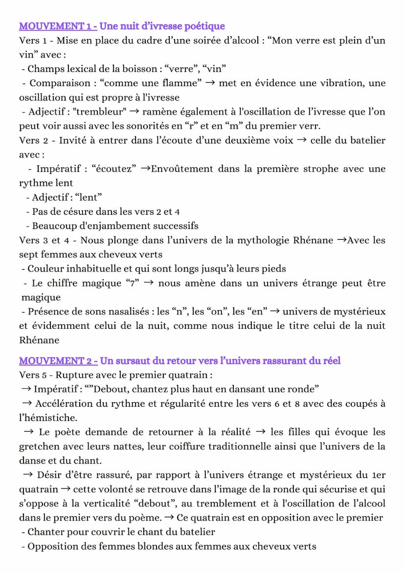 Lecture Linéaire 4 - Nuit Rhénane
INTRODUCTION -
Apollinaire est un poète majeur de la poésie française du début du 20e siècle qui
illustre 