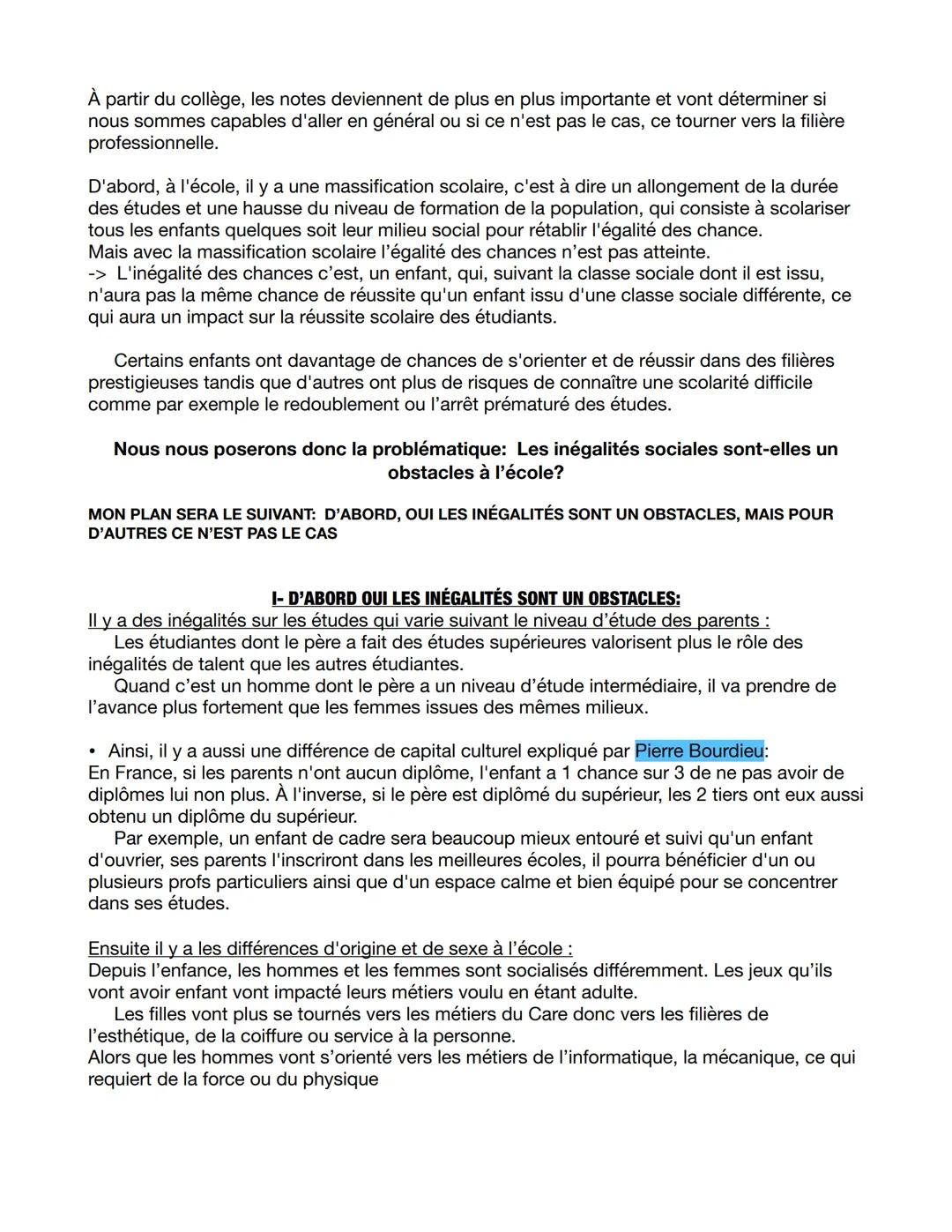 À partir du collège, les notes deviennent de plus en plus importante et vont déterminer si
nous sommes capables d'aller en général ou si ce 