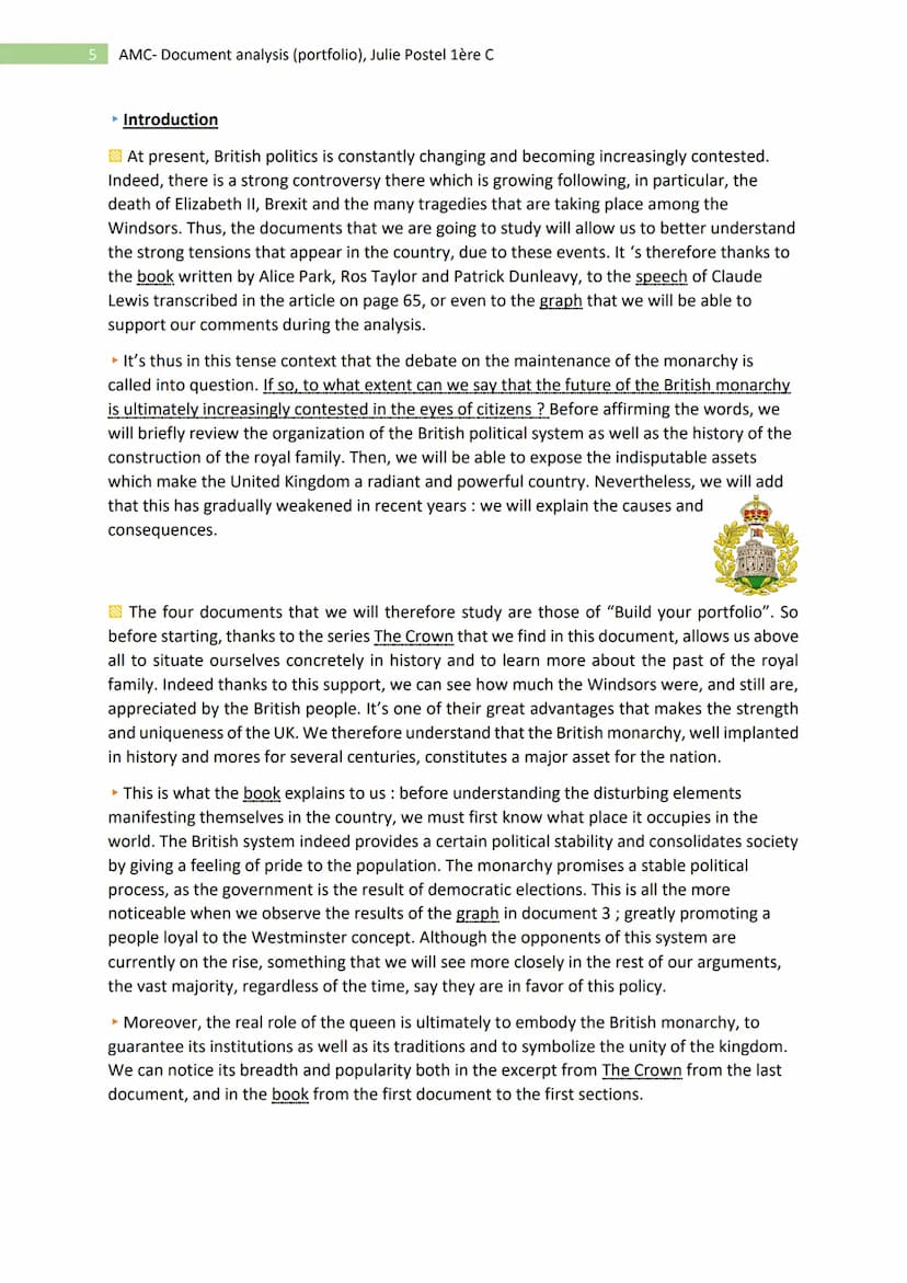 1
AMC- Document analysis (portfolio), Julie Postel 1ère C
Kl
- AMC : Portfolio, presentation -
Introduction
Analysis
Bonus
Conclusion
► Axe 