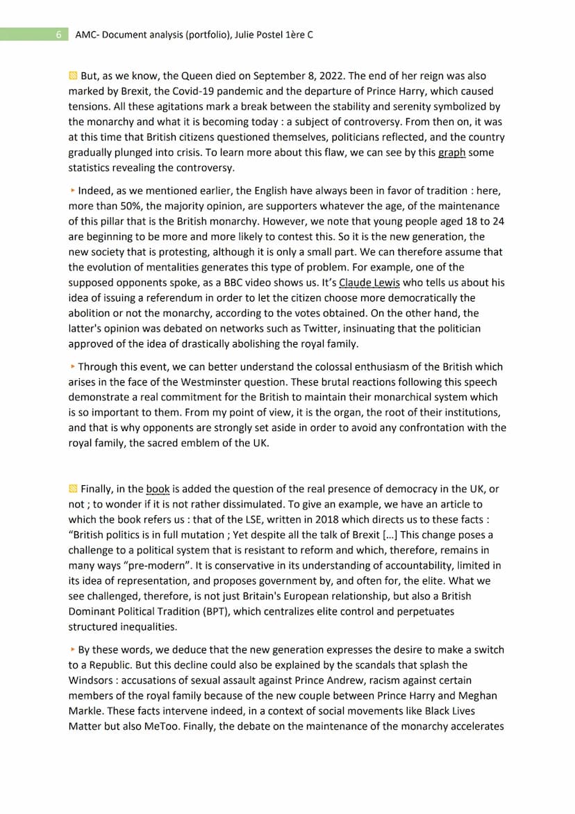 1
AMC- Document analysis (portfolio), Julie Postel 1ère C
Kl
- AMC : Portfolio, presentation -
Introduction
Analysis
Bonus
Conclusion
► Axe 