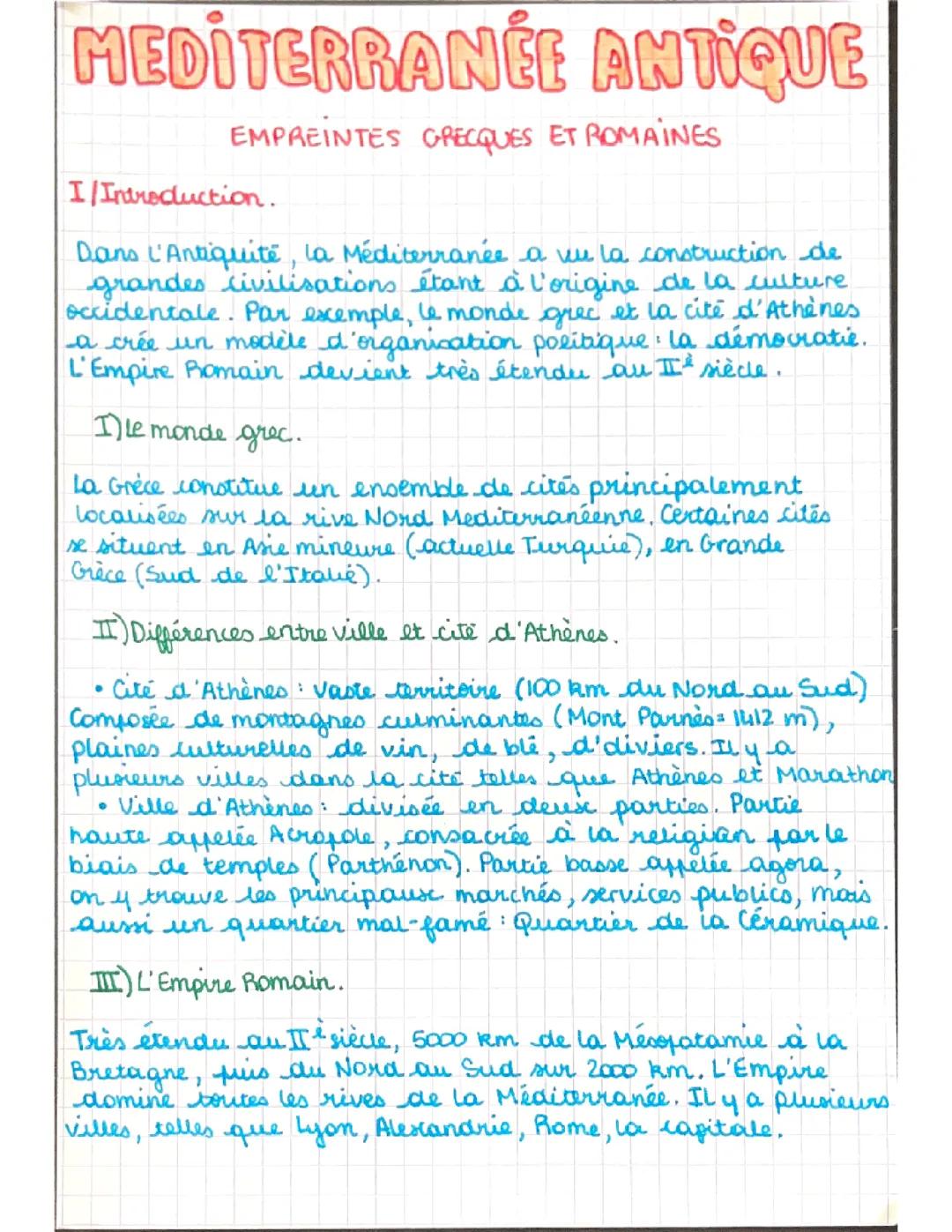 la méditerranée antique : empreintes grecques et romaines 