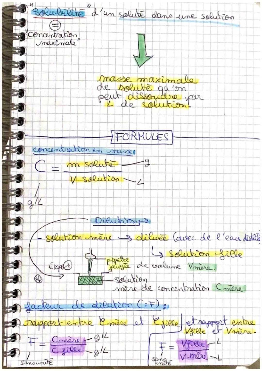 Solution = Solvant, + Solute
@MEMOS >
PHYSIQUE
CHIMIE:
Chapitre 2
=
Si c'est l'eau alors on
l'appelle = " solution aqueuse"
Solvant = liquid