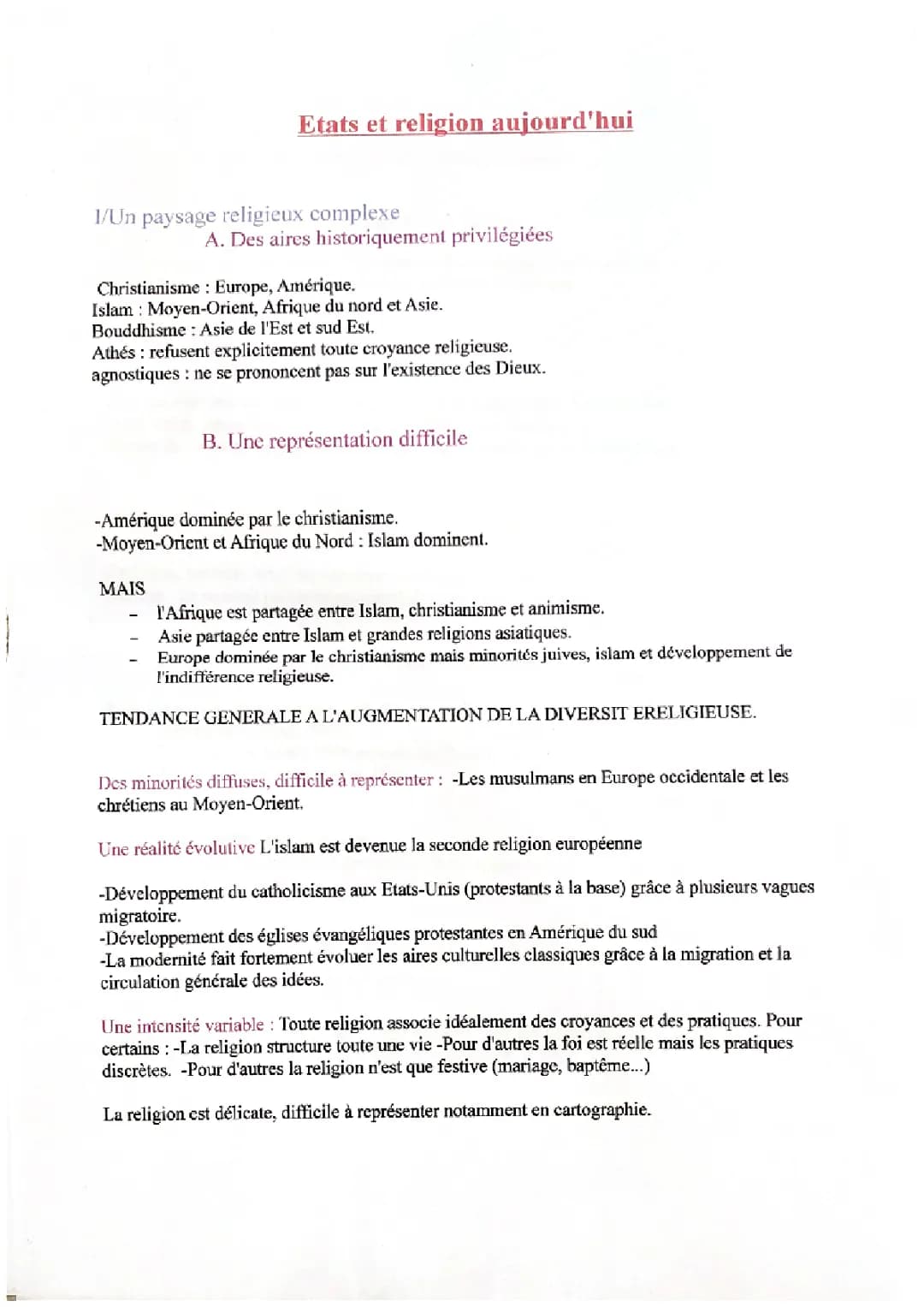HGGSP «État et religion»