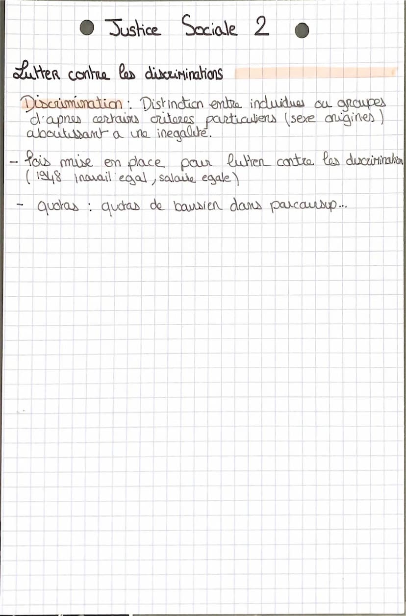 • Justice Sociale
Les inegalites
Inegalite mulliformes: Elle peuvent elne
economique ou sociale ( samte, education, logenen
emplore.
Inegali