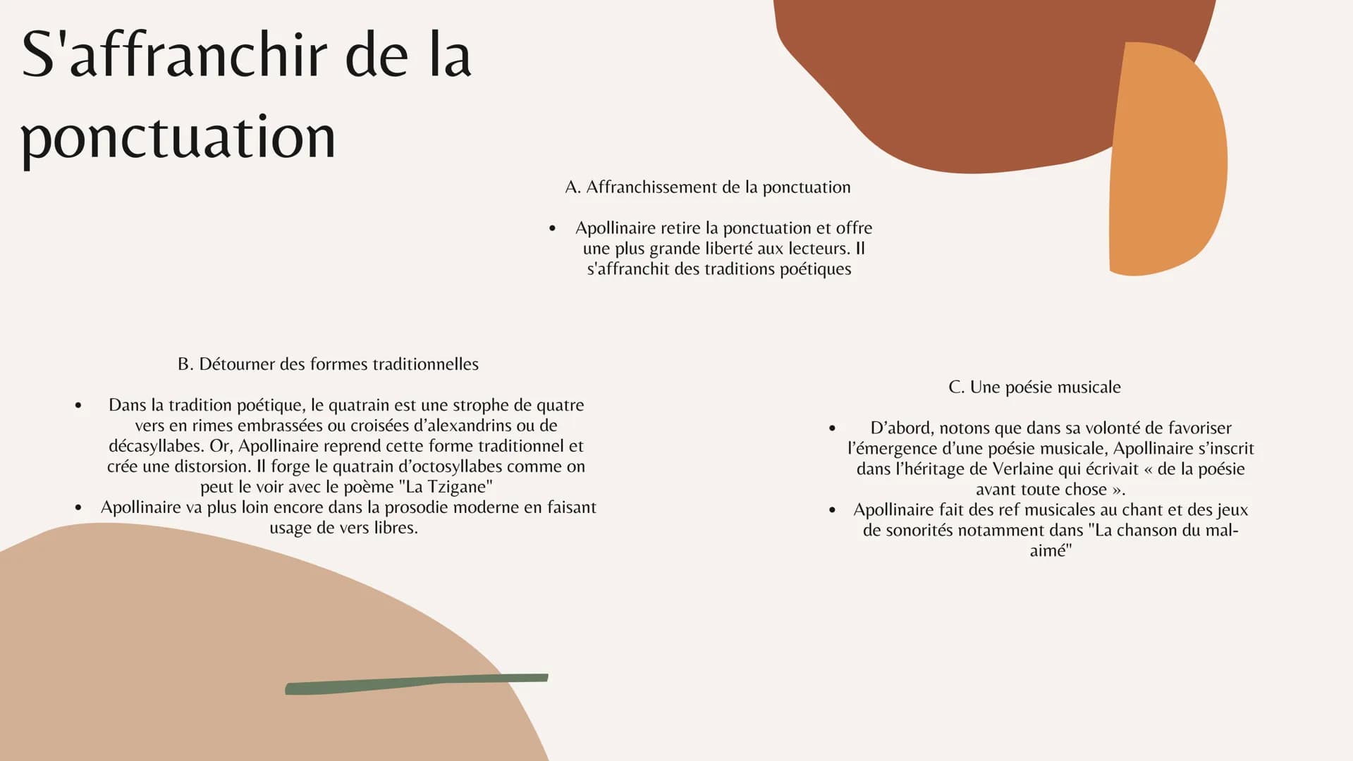 Alcools
Guillaume Apollinaire
Plan général Un recueil
traditionnel
B. Une influence religieuse
A. Le lyrisme
D'abord, depuis ses origines an