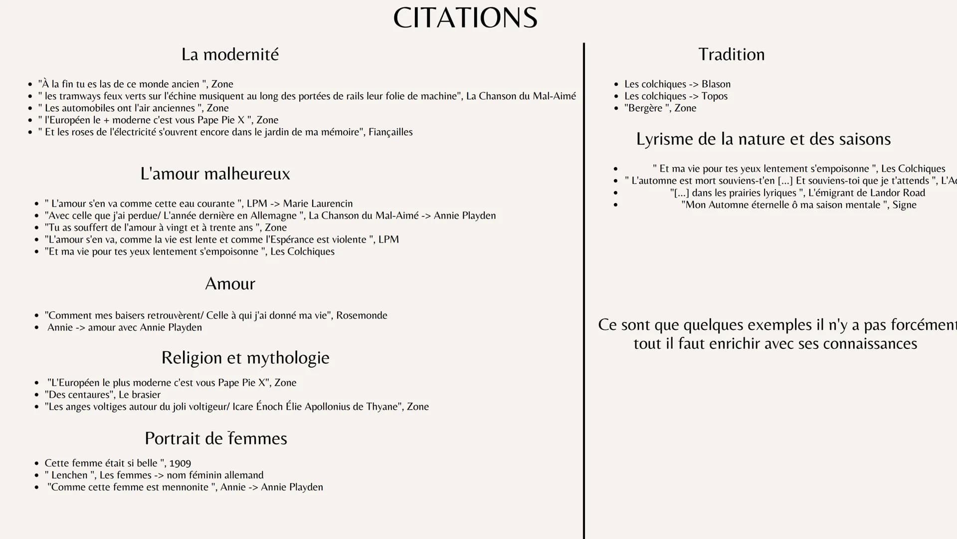 Alcools
Guillaume Apollinaire
Plan général Un recueil
traditionnel
B. Une influence religieuse
A. Le lyrisme
D'abord, depuis ses origines an