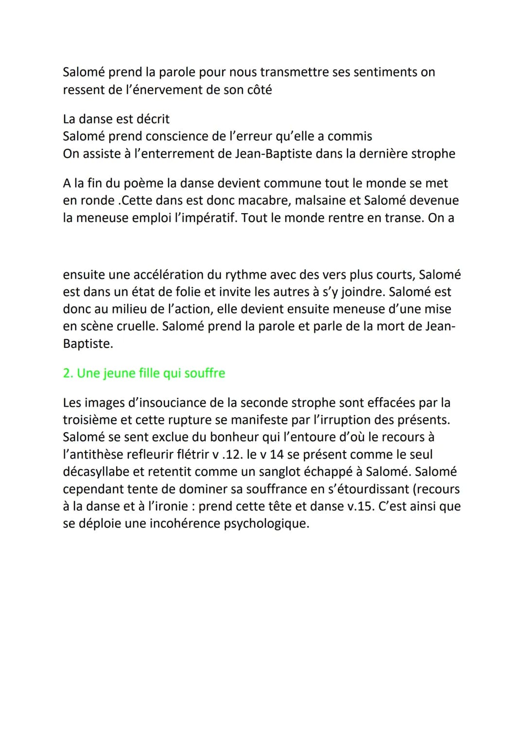 Apollinaire, Alcool, « Salomé »
Introduction:
Le mythe de Salomé est une source d'inspiration pour les peintres .En
effet Salomé représente 