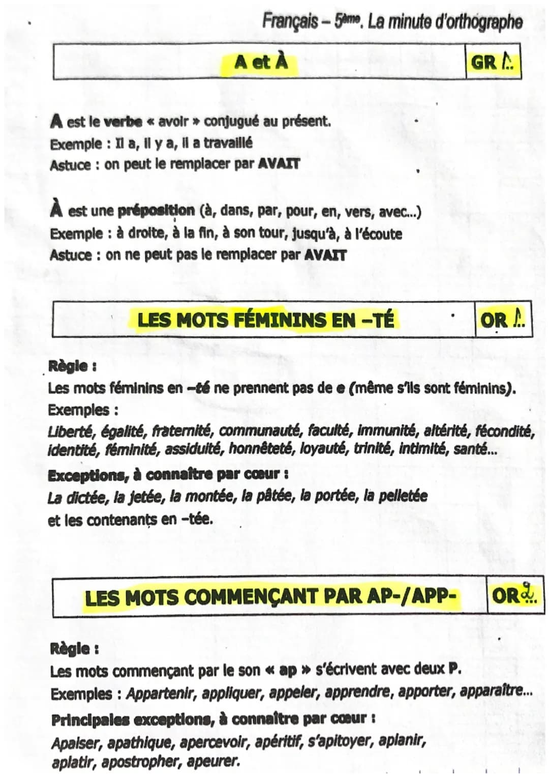 Apprends toutes les règles de grammaire, orthographe et conjugaison en PDF