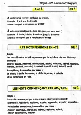 Know Fiches orthographe conjugaison et grammaire  thumbnail