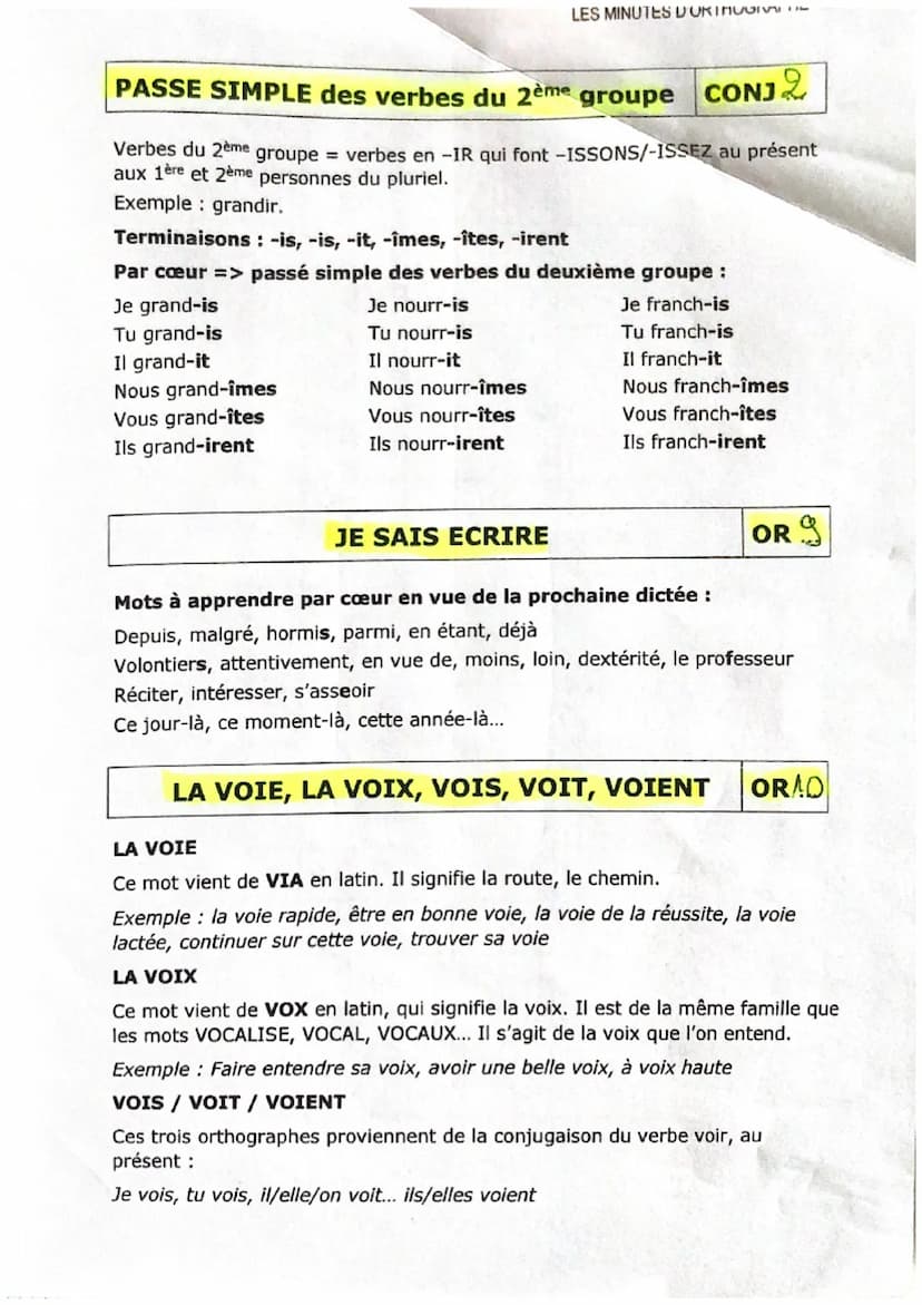 Français-5me, La minute d'orthographe
GRA
A et À
A est le verbe « avoir » conjugué au présent.
Exemple : Il a, il y a, il a travaillé
Astuce
