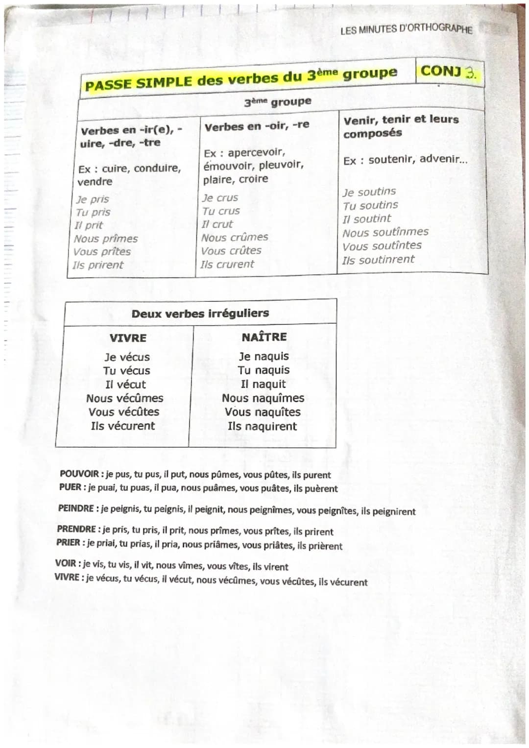 Français-5me, La minute d'orthographe
GRA
A et À
A est le verbe « avoir » conjugué au présent.
Exemple : Il a, il y a, il a travaillé
Astuce