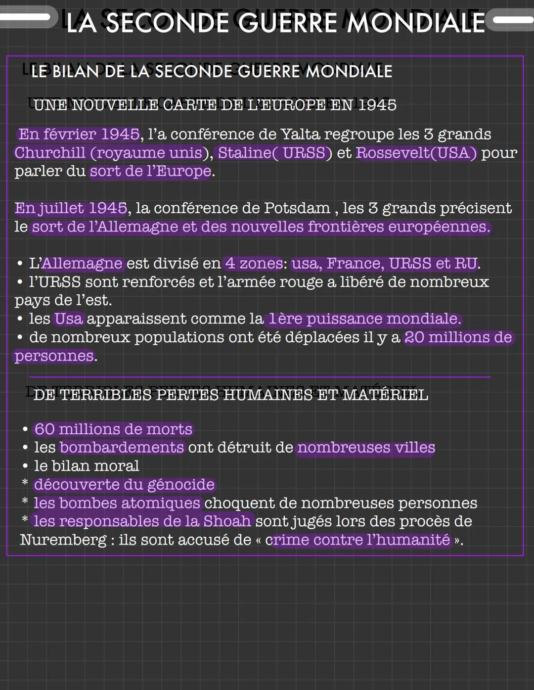 # LA SECONDE GUERRE MONDIALE

Le premier septembre 1939, Hitler attaque la Pologne cela
déclenche la seconde guerre mondiale.

## UNE GUERRE