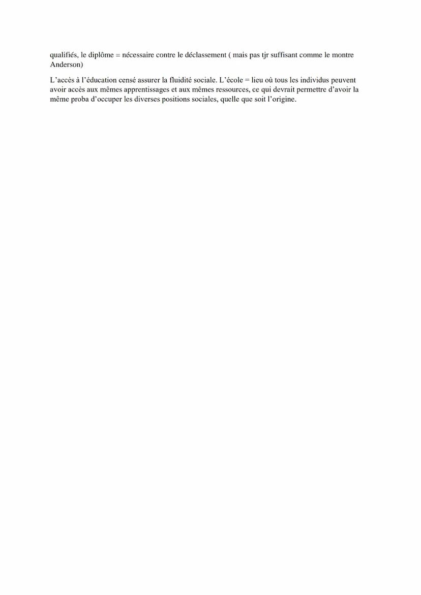 Les caractéristiques contemporaines et les facteurs de la mobilité sociale
Résumé : la mobilité sociale = phénomène de circulation des indiv