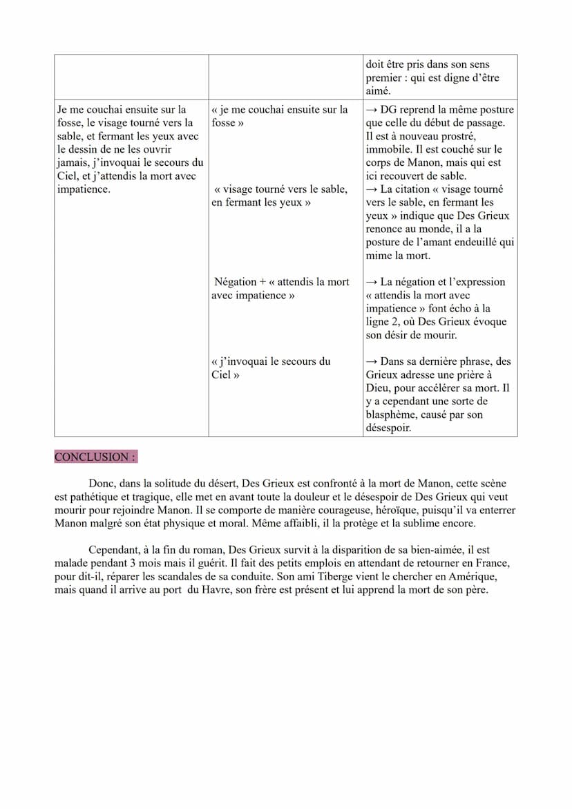 ÉTUDE LINÉAIRE N°15: PARCOURS ASSOCIE : « personnage en marge, plaisir du
romanesque >>
ŒŒuvre intégrale: Abbé Prévost, Manon Lescault, 1731