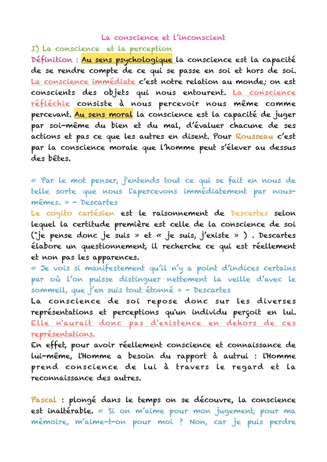La Conscience Morale et de Soi: Est-elle Innée ou Acquise?