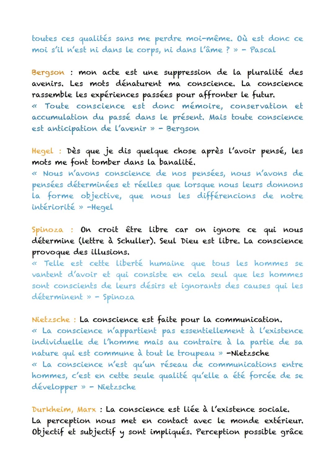 La conscience et l'inconscient
I) La conscience et la perception
Définition : Au sens psychologique la conscience est la capacité
de se rend