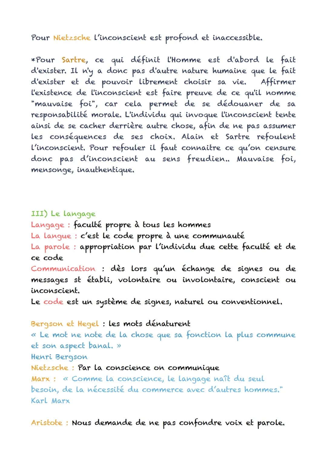 La conscience et l'inconscient
I) La conscience et la perception
Définition : Au sens psychologique la conscience est la capacité
de se rend