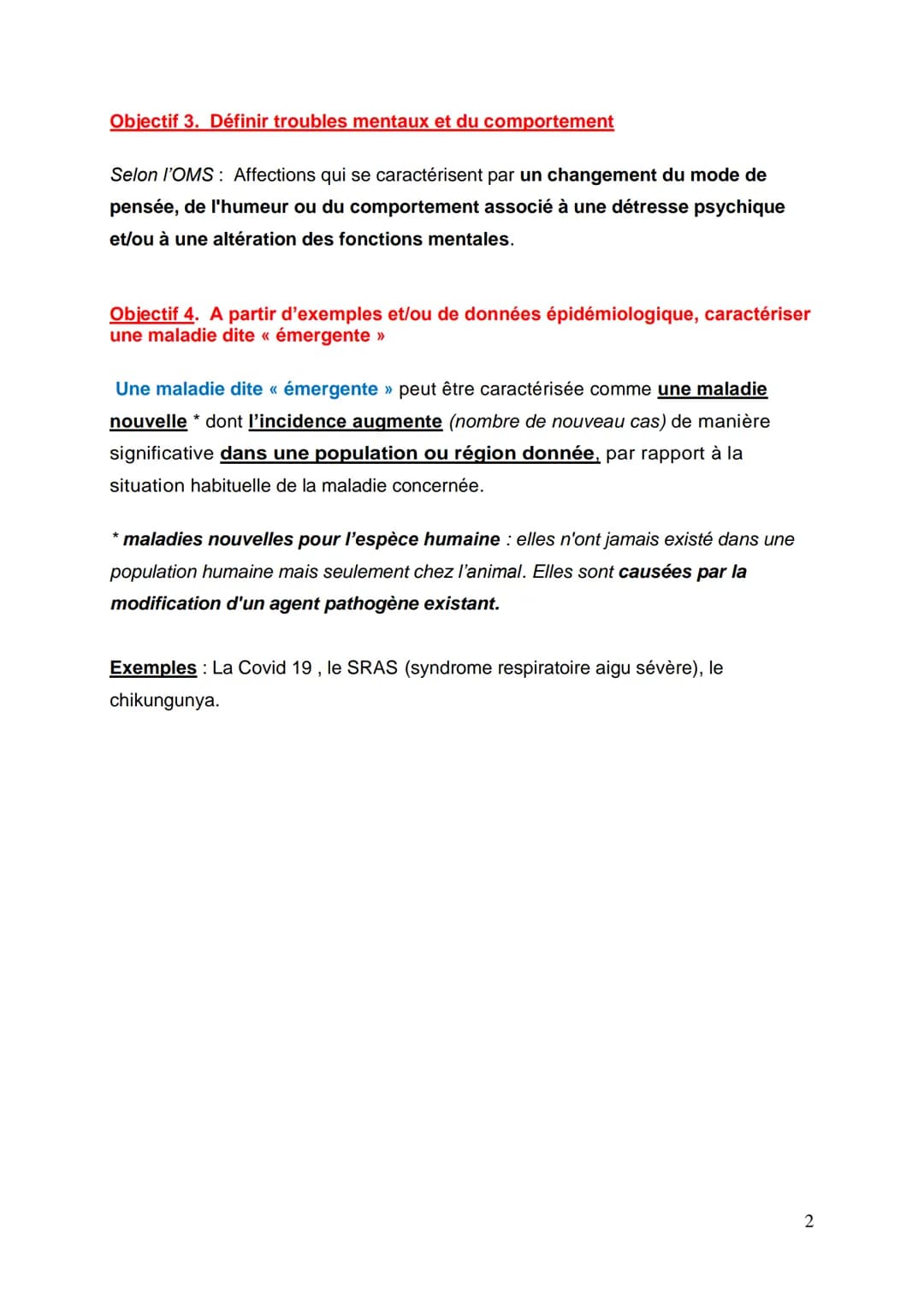 BILAN
C3.02 La classification des maladies
Objectif 1. A partir de documents, proposer une classification des maladies
Les maladies peuvent 